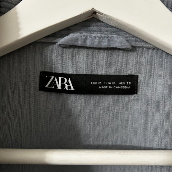 Zara Corduroy Blue Jacket (size M) - Picture 3 of 5